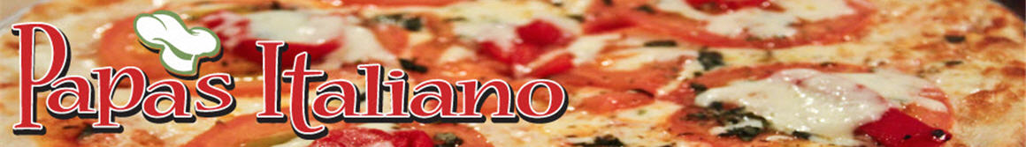 Eating Italian Pizza Pita at Papas Italiano restaurant in Carrollton, TX.